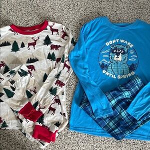 Kids Pajamas set 4 pieces boys size 14